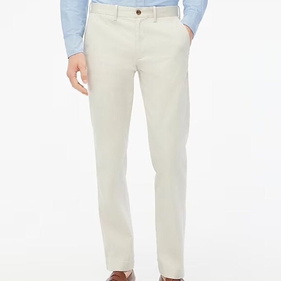 J Crew Men's Straight-fit flex chino pant Size 36/30 Stone Color - Picture 1 of 6